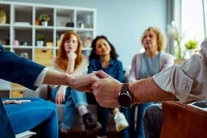 Drug intervention -geoup of people supporting each other