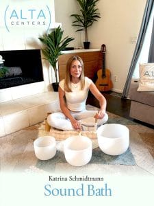 Katrina Schmidtmann, Sound Bath Facilitator at Alta Centers